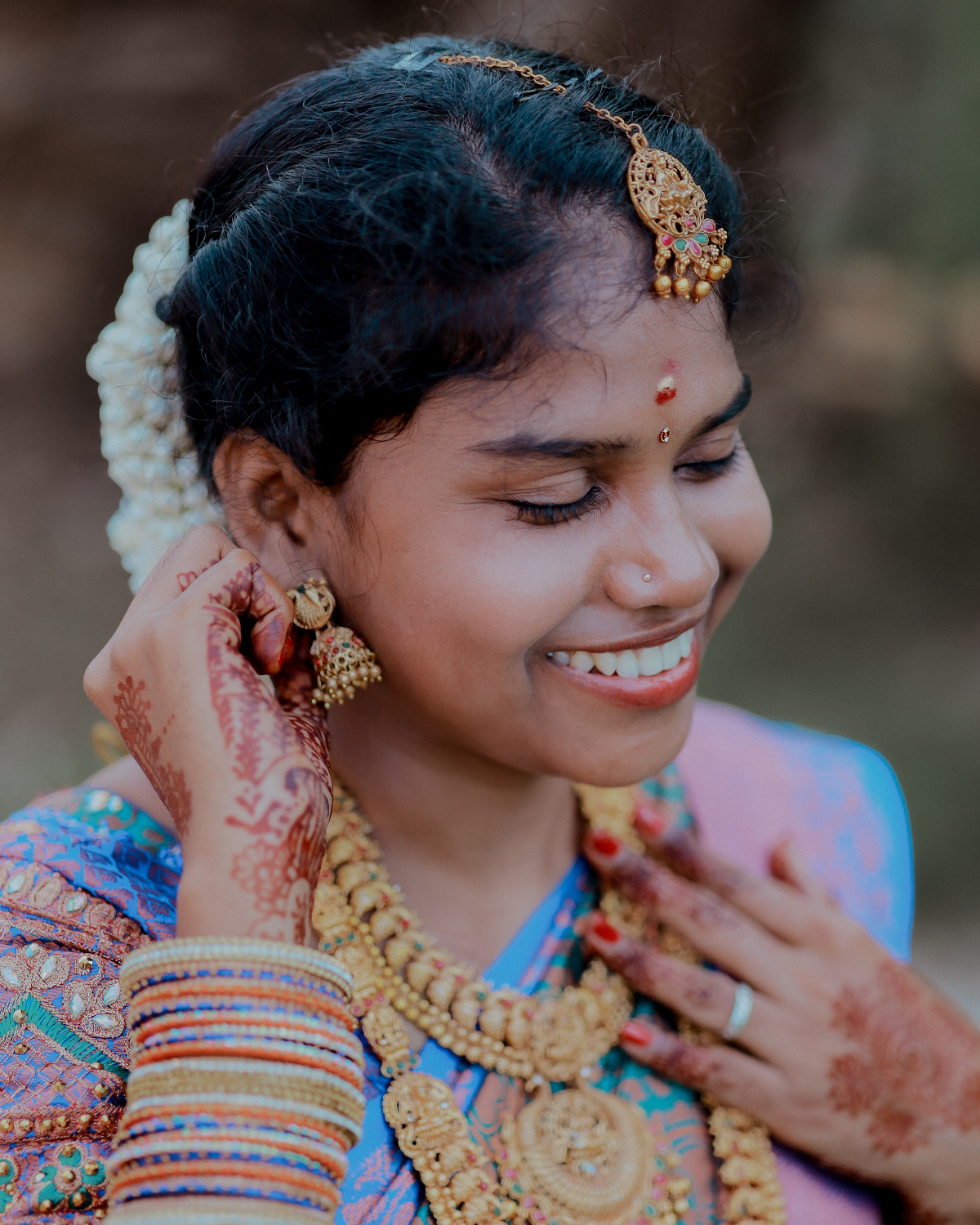 Wedding couple portrait